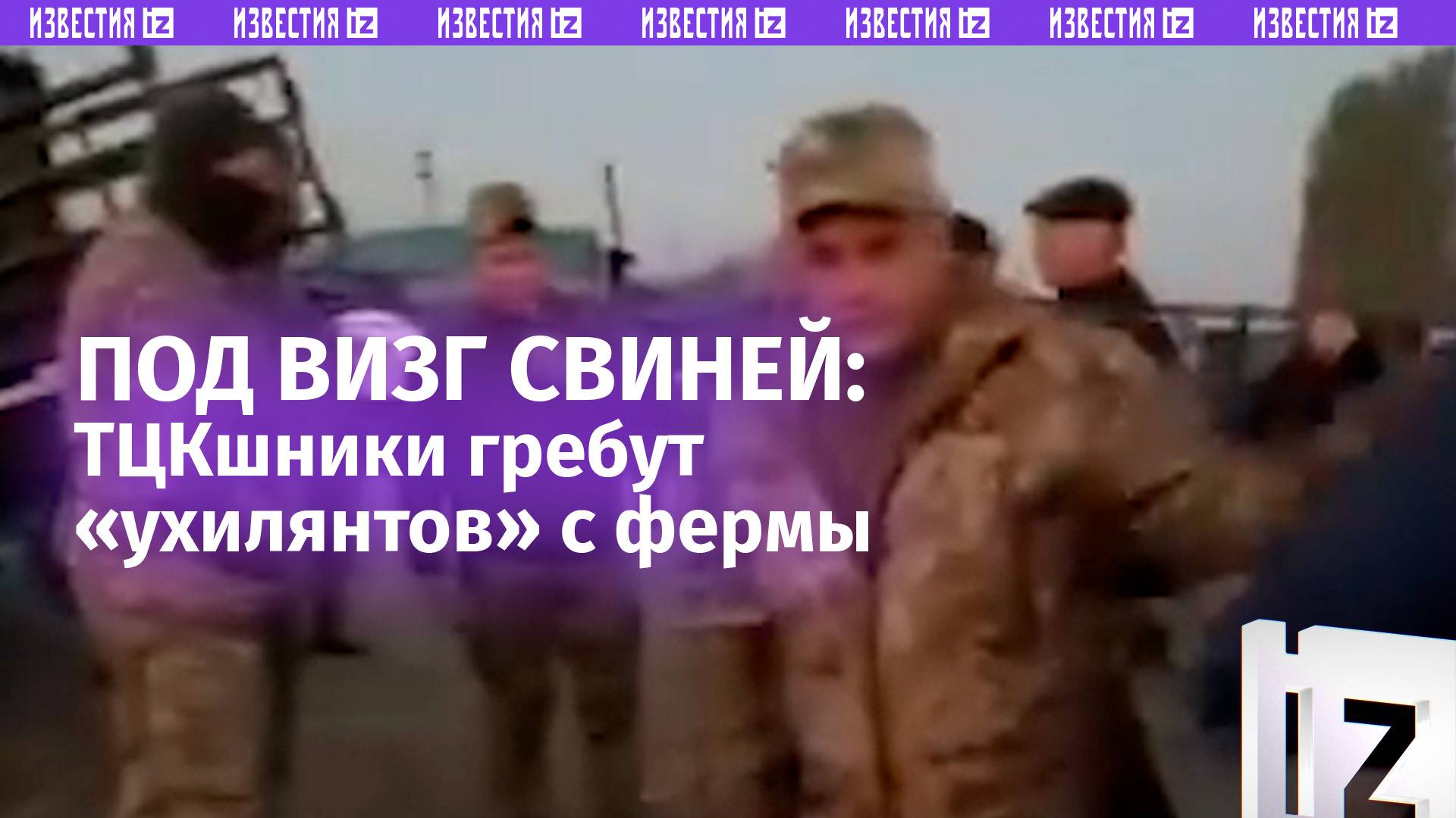 Под визг свиней: украинские военкомы забирают работяг с фермы / Известия