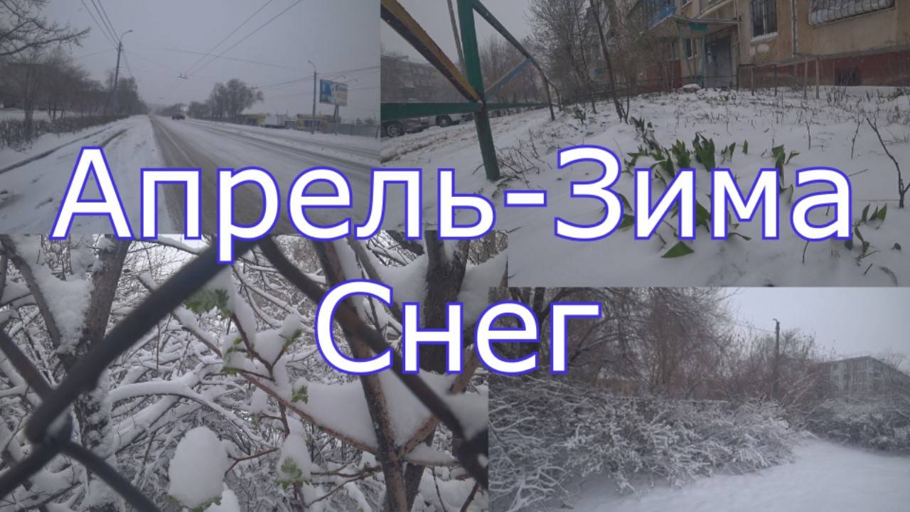 №48 г. Оренбург апрельский снег снег в апреле