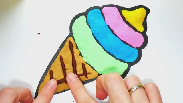 Лепим Мороженое из Плей До - How To Make Ice Cream With Play Doh
