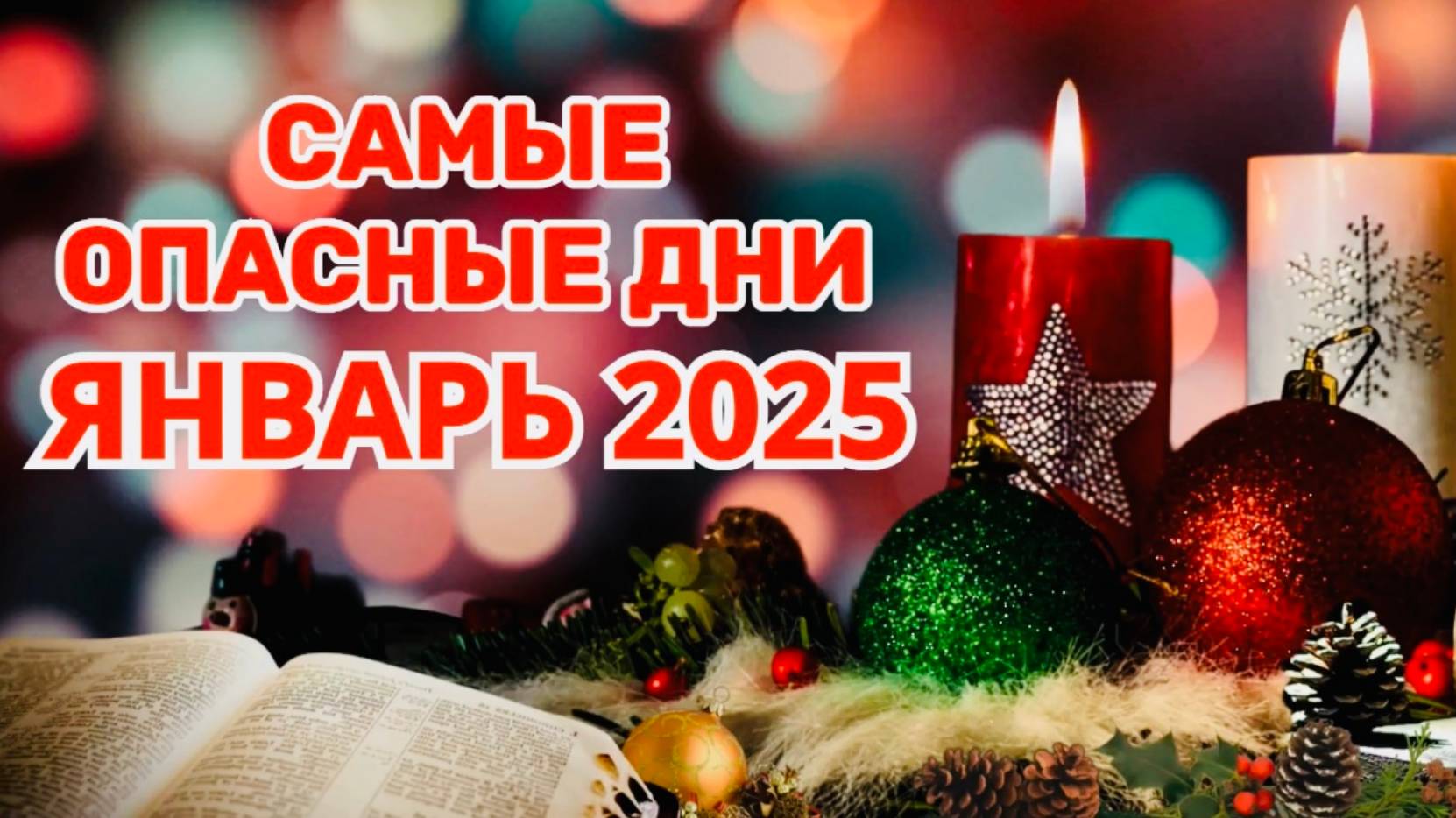 ЯНВАРЬ 2025: "ОПАСНЫЕ ДНИ!!!"