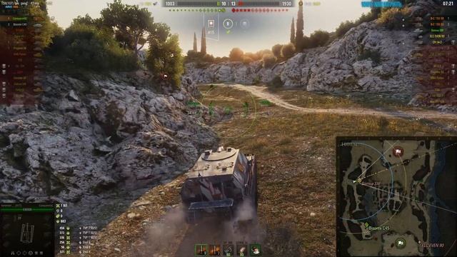 Мир танков. WOT. Медаль Колобаноа на АРТЕ 10 уровня Conqueror Gun Carriage