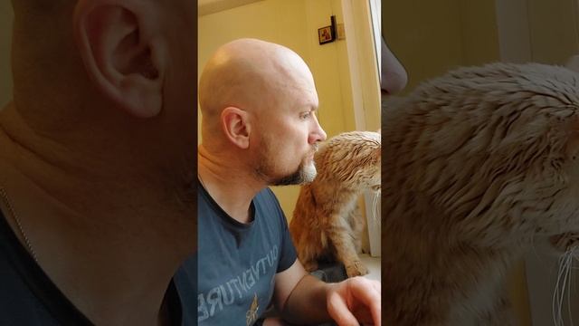я и мой кот в выходной ....