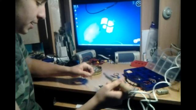 Переходник для батарейки "Крона 9v" часть1