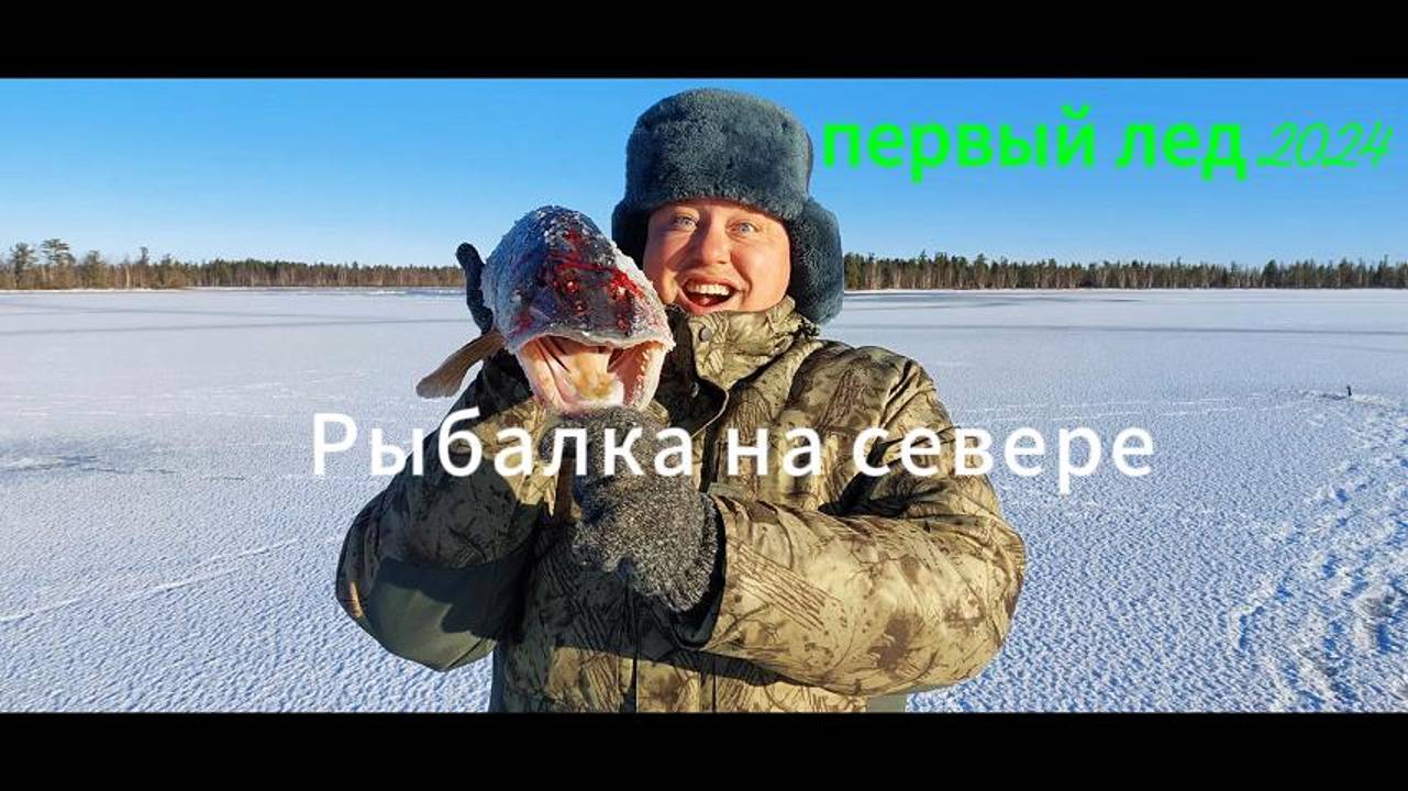 Рыбалка на севере, первый лед 2024