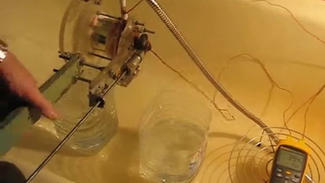 Эксперимент. Вихревой фильтр очистки воды, терморазделение потоков.