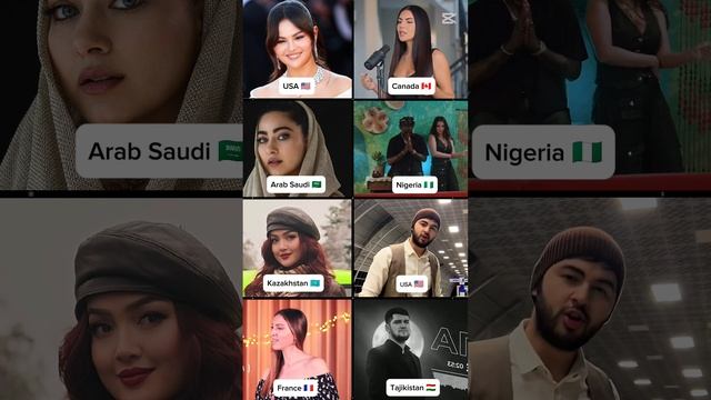 Calm down 
1. Selena Gomez 🇺🇸
2. Chrissy Spratt 🇨🇦
3. Dana Salah 🇸🇦
4. Rema 🇳🇬
5. Elera Kabi