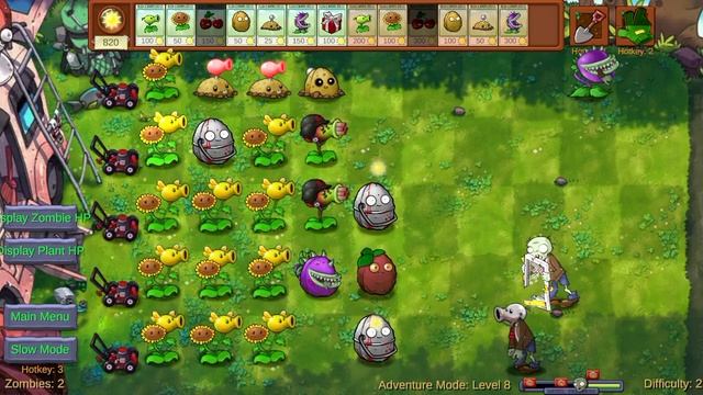 играю в растения против зомби mod fusion