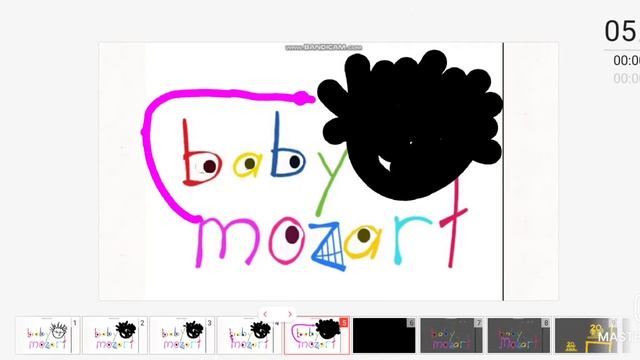 baby mozart logo bloopers 2 take 3 the boy head is overflated