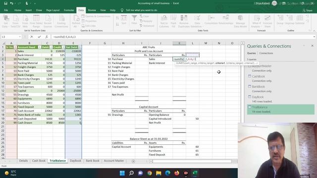 Power Query by CA Satish Kadam (Video No 16) Accounting of small business