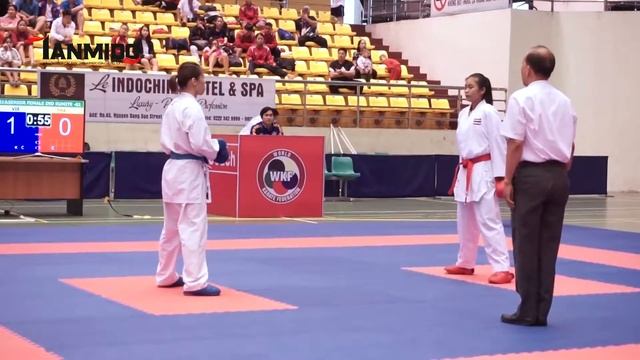 U21 SENIOR FEMale  Kumite 61KG  AKA. THAILAND- AO. VIETNAM The 7th SEAKF Karate Championship 2018