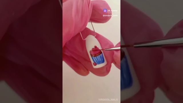 МК. Дизайн маникюра На ногтях. Рисую на типсах гель лаком.