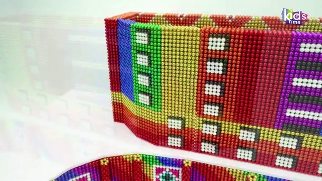 Магнитные шарики - Постройте Мега-Апартаменты С Кампусом И Озером Для Ловли Рыбы