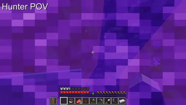 Minecraft Manhunt, But The Hunter Can't Use Weapons