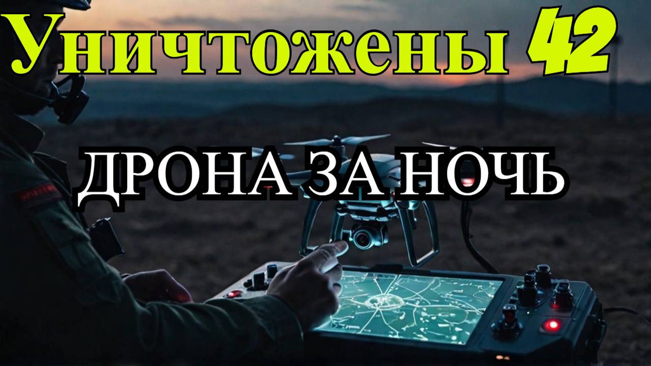 Минобороны РФ: Нейтрализация 42 украинских дронов за ночь