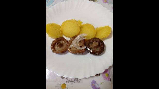 Народная советская любимая еда Картошка с Грибами