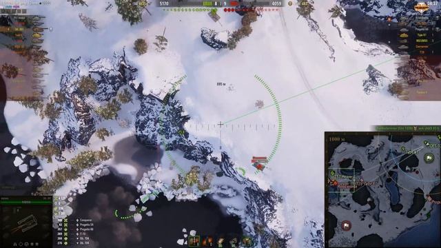 Мир танков. WOT. Бой на арте Объект 261. Уничтожил 7 танков