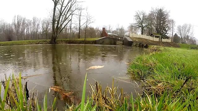 Canal Fulton, Ohio Lock 4 Ohio & Erie Canalway 'Rainy Day'