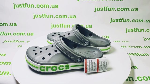 Сабо Crocs Bayaband Clog Charcoal/ Volt Green