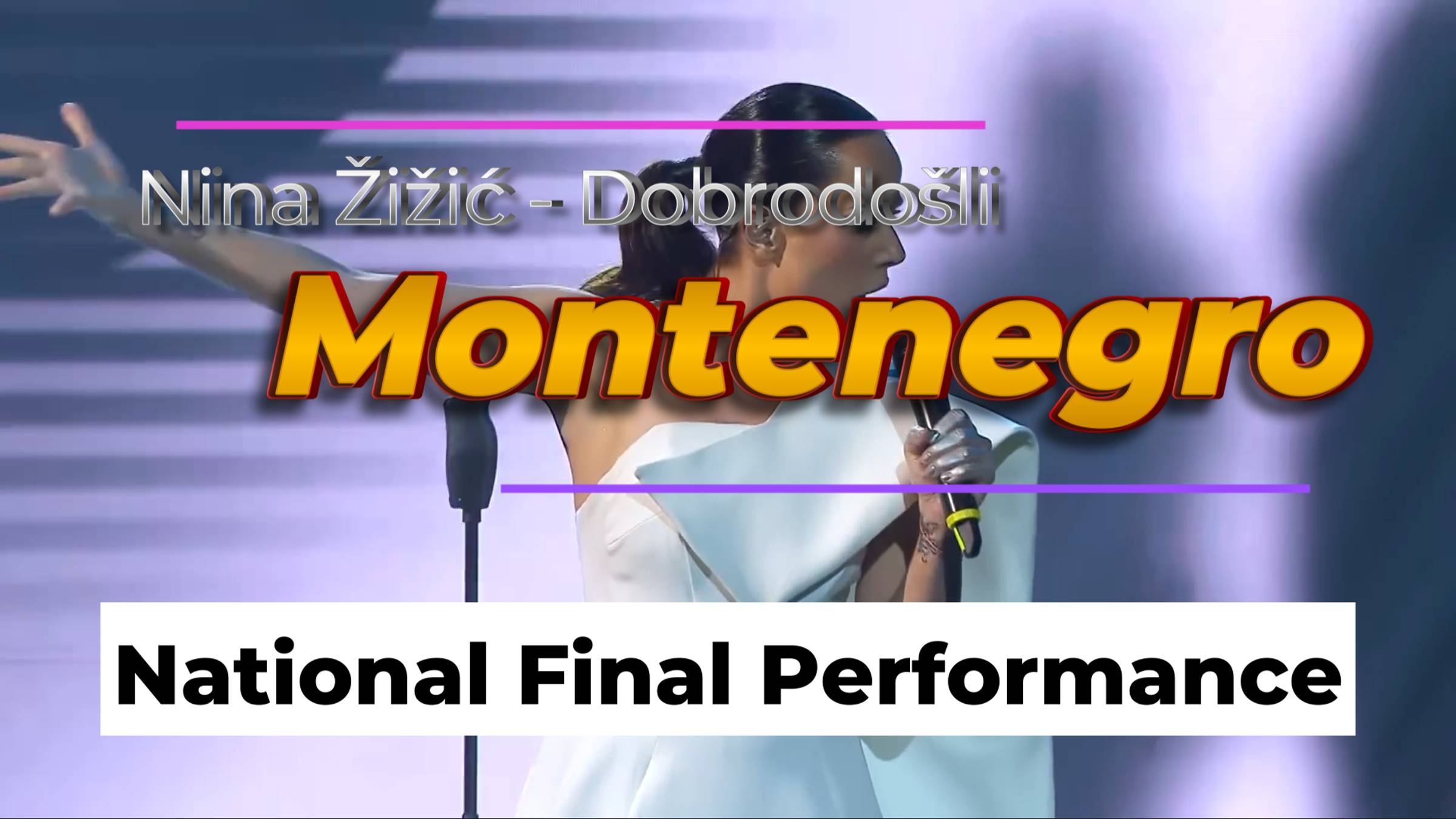 Nina Žižić - Dobrodošli | Montenegro 🇲🇪 | National Final Performance | Intervision SCR 24-25