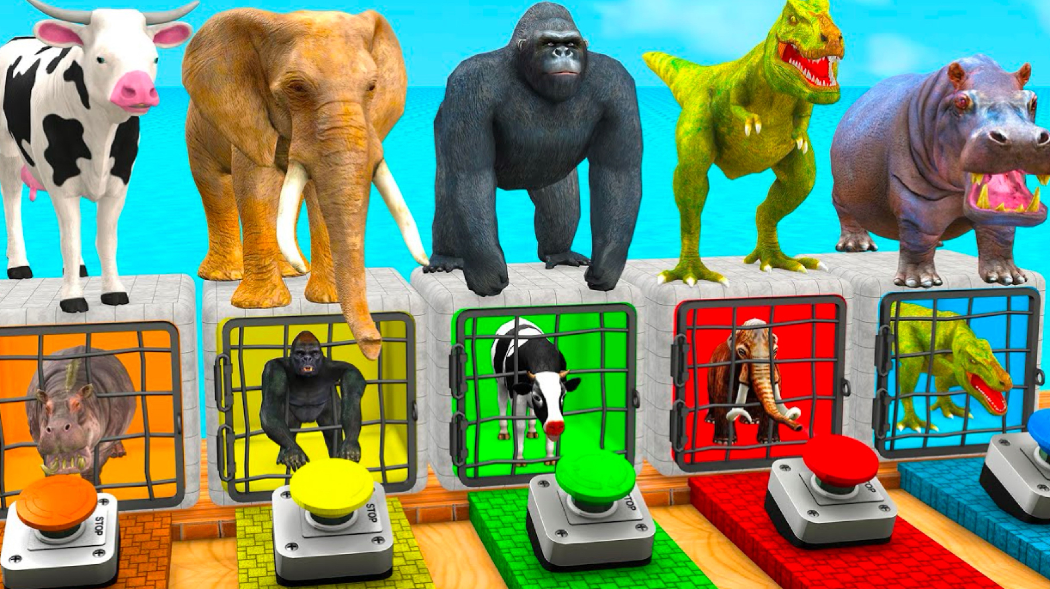 ЖИВОТНЫЕ|Яркие ЦВЕТА |
Животные для детей ¦ Учим Домашних Животных ¦ 3Д Анимация ¦ Учим Цвета