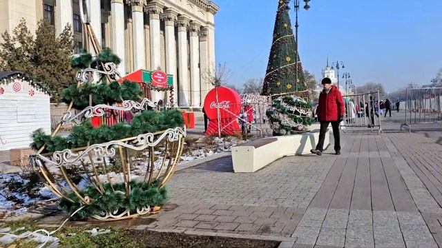 Новогодняя прогулка с местным акимом