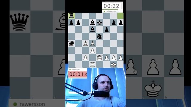 Рублю флаг! #chess #ловушкившахматах #chessgame #lichess #puzzle #шахматыстрим #rawersson