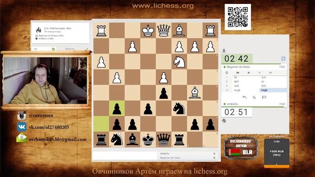 Играем на Lichess в шахматы турнир за клуб Минск (БЕЛАРУСЬ)!!  Выпуск №3