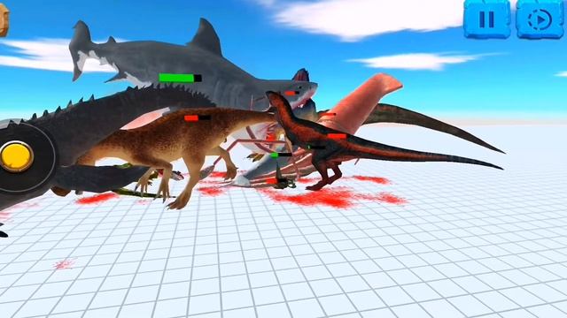 Aquatics vs Carnivore Dinosaurs - Animal Revolt Battle Simulator