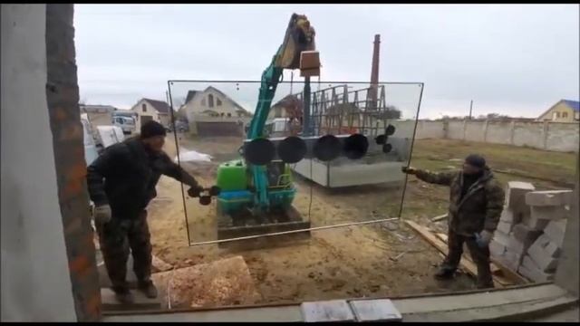 Вакуумный захват для стекла и стеклопакетов 450 кг аккумулятор и 220В