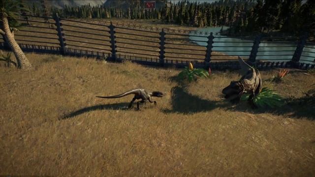 Indoraptor Fights Tyrannosaurus Rex | Jurassic World Evolution 2