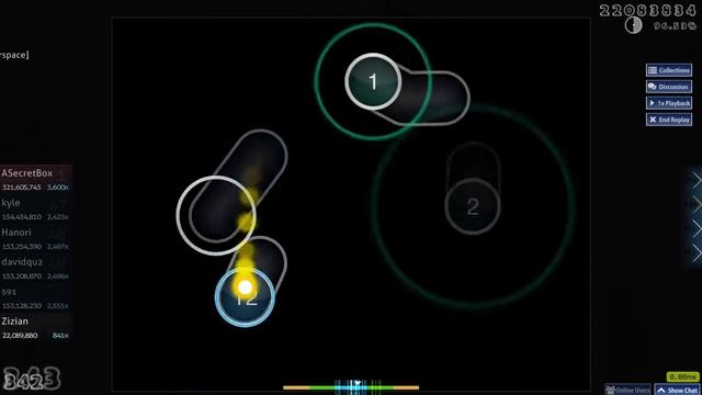 osu! Receptor - Kislorod 10 miss