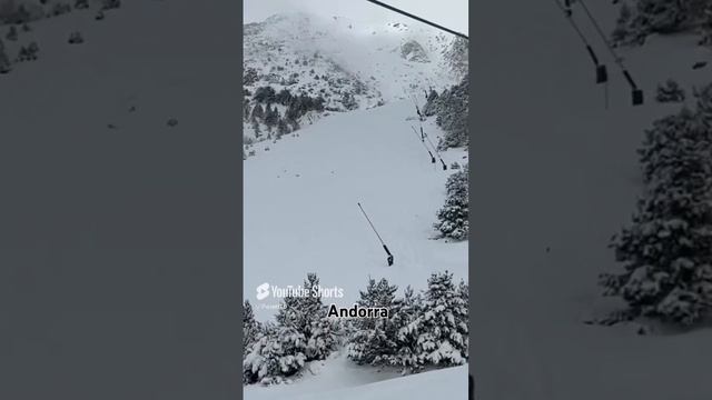 Горнолыжный курорт Андорра горы Пиренеи