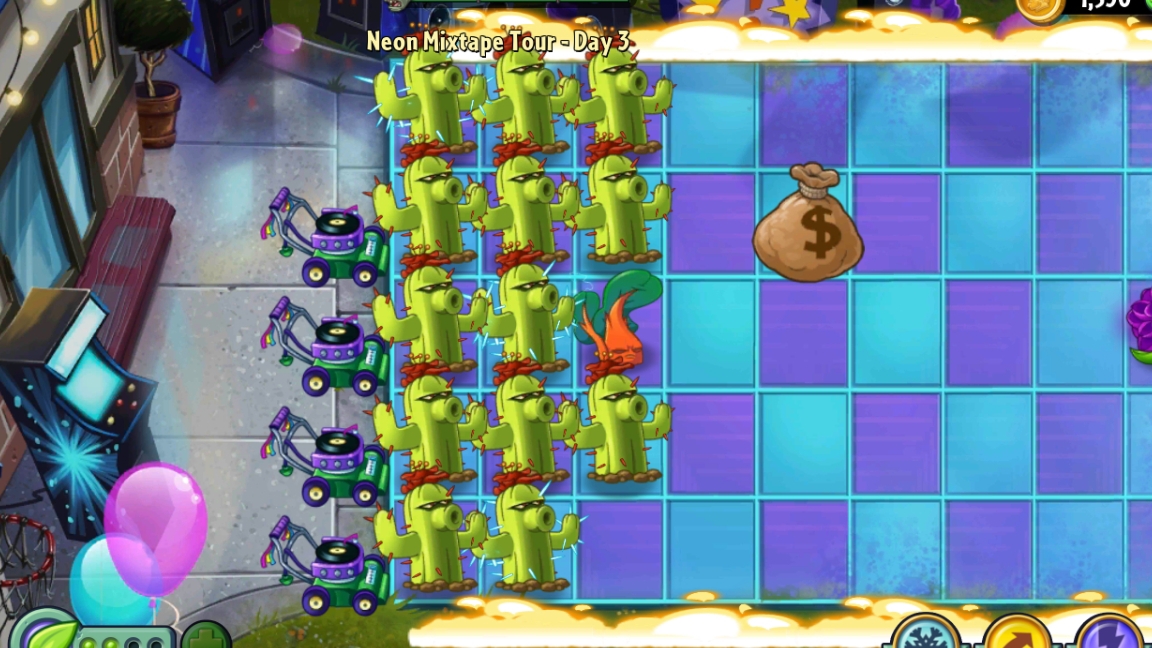 День 3 Неоновый Микстейп Тур ( Neon Mixtape Tour)  Plants vs. Zombies 2