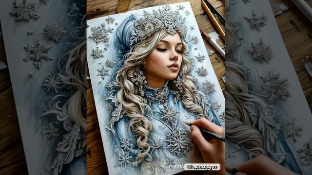 Снегурочка аниме. Снегурочка оживает. Сюрприз