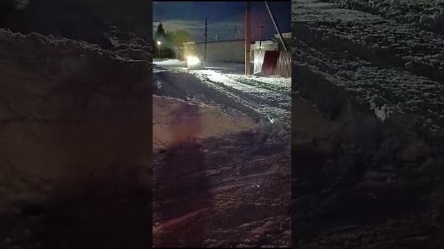 испытания отвала на самодельным квадроцикл и