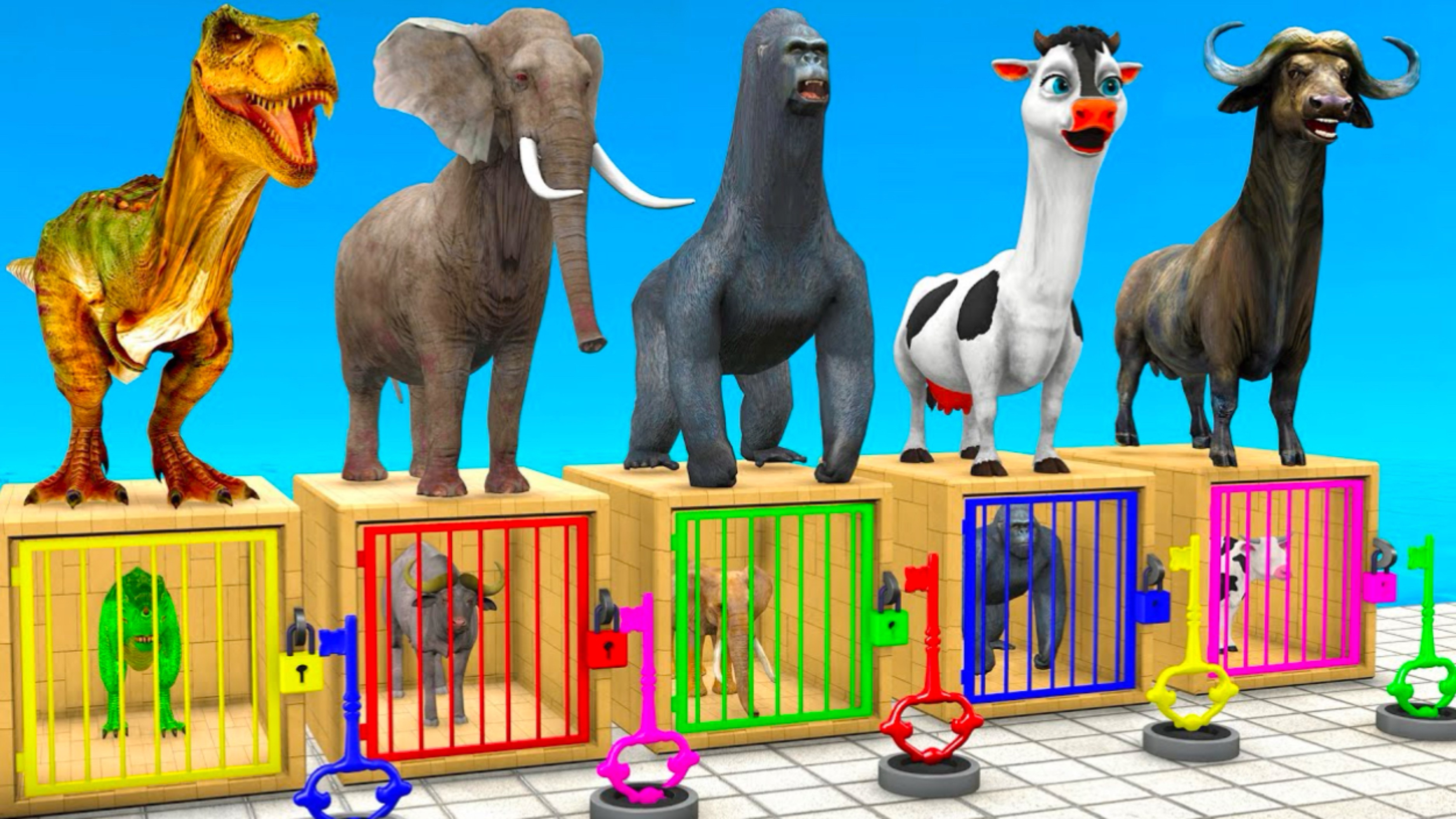 ЖИВОТНЫЕ|Яркие ЦВЕТА |
Животные для детей ¦ Учим Домашних Животных ¦ 3Д Анимация ¦ Учим Цвета