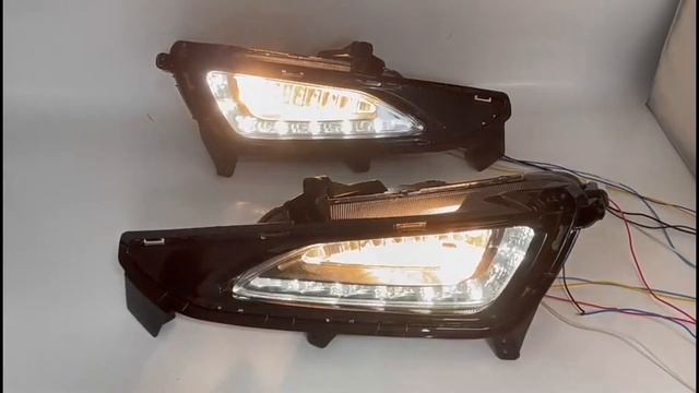 Светодиодные ПТФ с ДХО для Hyundai Tucson 2015-18