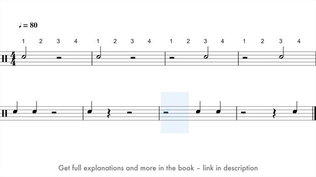 Lesson 10: Half Notes And Whole Notes | 50 Drum Lessons For Beginners
