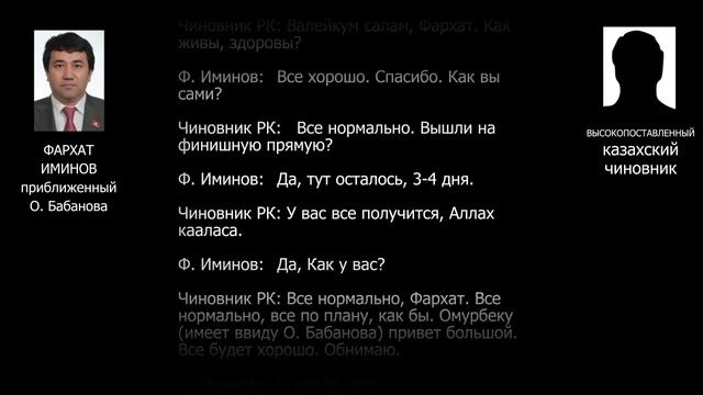 Беседа Ф. Иминова с высокопоставленным казахским чиновником