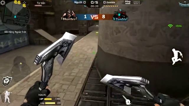 Cầm M4A1 Blue Pottery Săn Zome ll FULL MATCH