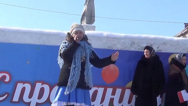 75.Проводы зимы 2015 - 'Снег-снежок', исполняет Анастасия Нехорошева