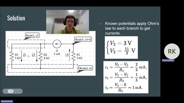 Electrical Circuit Analysis. Node voltage method. Mesh current method.