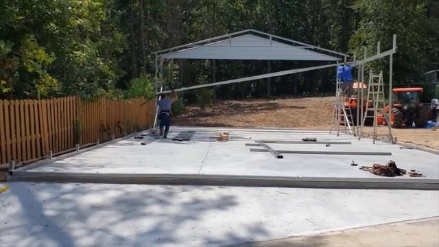 ПОСТРОЙКА ОГРОМНОГО ГАРАЖА // 7 ДНЕЙ РАБОТЫ ЗА 32 МИНУТЫ // США