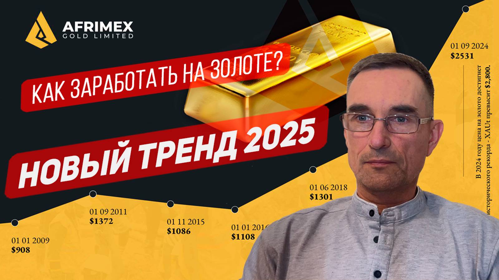 AFRIMEX Золотая жила Как начать инвестировать в золото АФРИМЕКС
