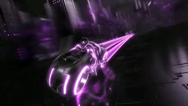 Futuristic Neon Bike Intro Templates Green Screen no Text No Copyright HD