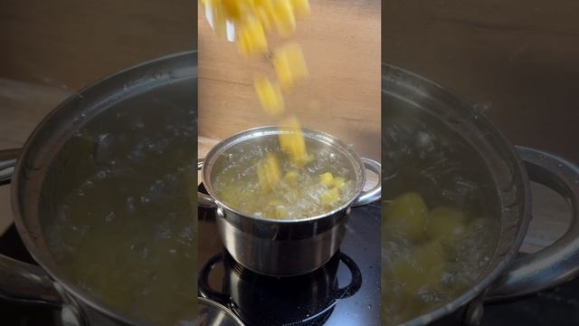Макароны с курицей и сыром