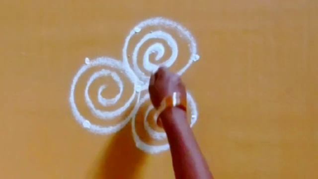 Beautiful simple and easy design Kolangal 3×2 dots From Thiru Aarooran kolangal