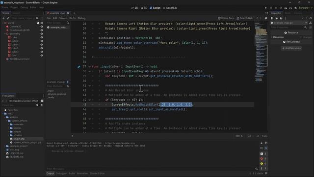 Godot Screen Effects Projects
