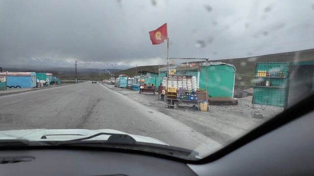 Красивейшая дорога в г. Ош с Чолпон-Аты, Бишкека. 27 апреля 2024