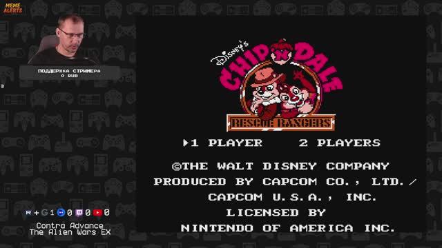 Chip 'n Dale Rescue Rangers - играем на [ NES - 8-BIT ] (СТРИМ)